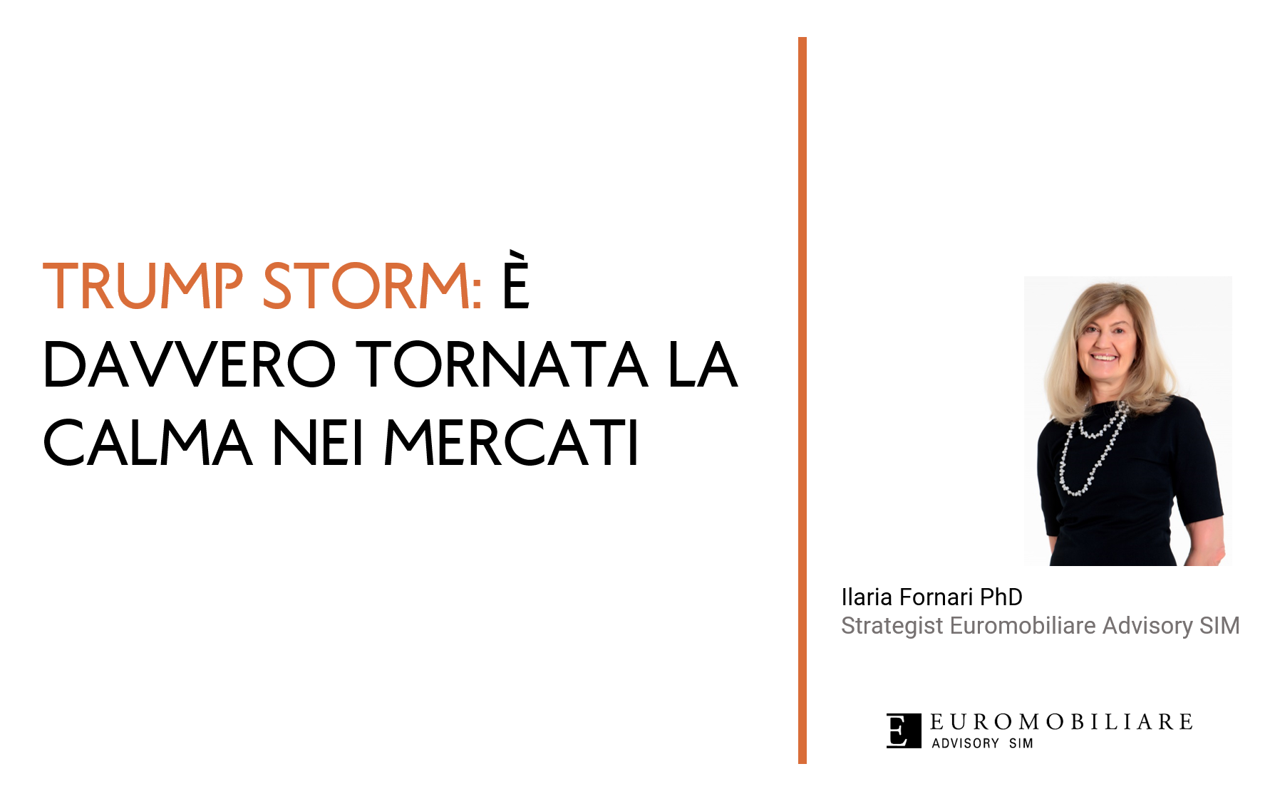 Investment clock Fornari Maggio 2025